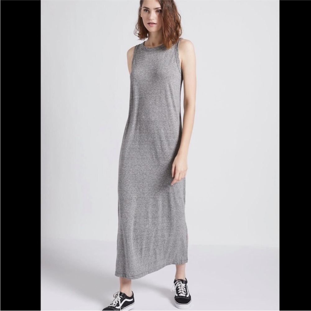Current/Elliott The perfect muscle Tee Dress Heather Grey